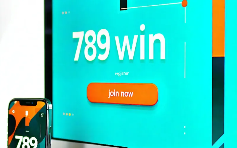 Hình ảnh giao diện trang chủ 789win với nút đăng ký nổi bật