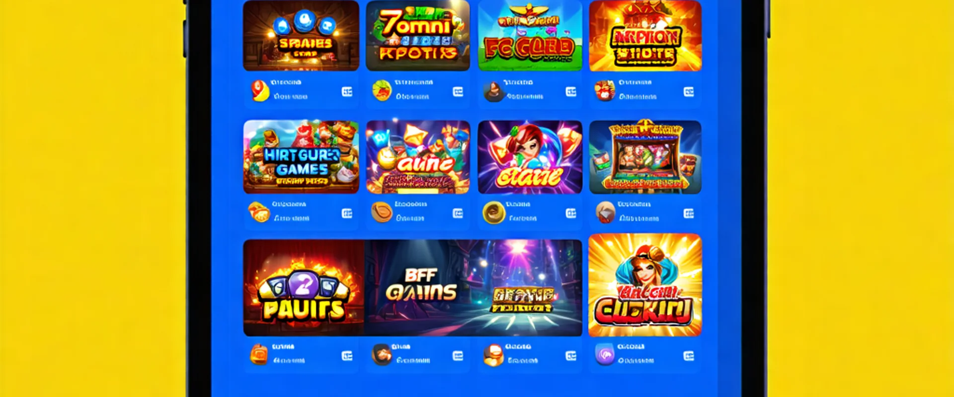 Giao diện ứng dụng 789win trên thiết bị iOS với các trò chơi hấp dẫn