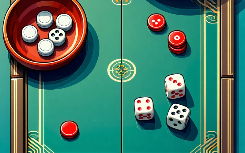 Hình ảnh các trò chơi dân gian như Xóc Đĩa, Tài Xỉu