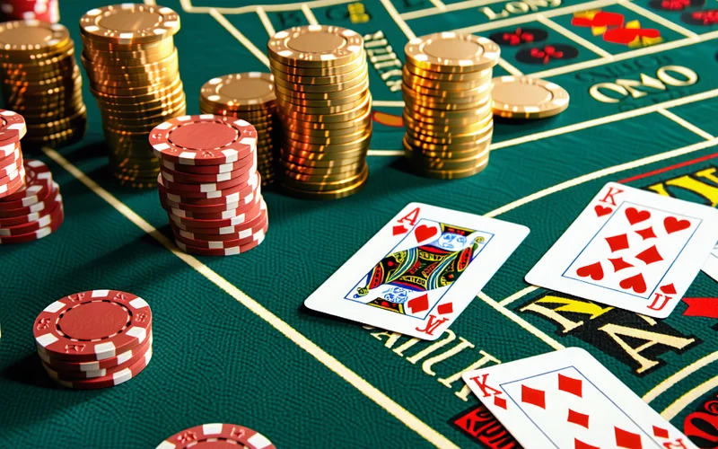 Hình ảnh bàn Baccarat và chiến lược