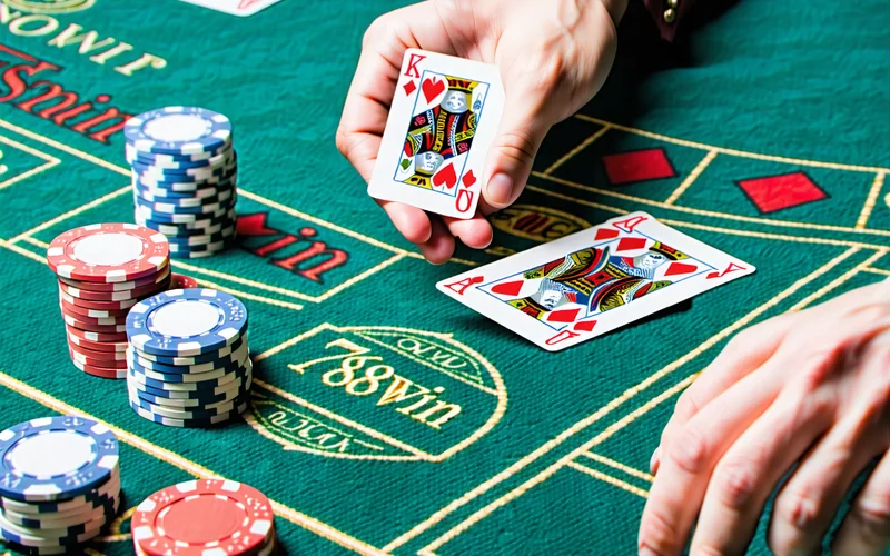 Hình ảnh bàn Blackjack và chiến lược