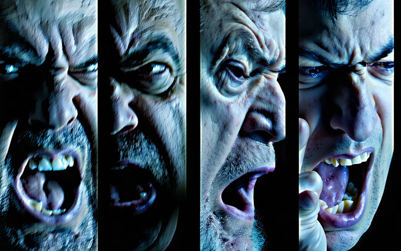 Hình ảnh minh họa tác động cảm xúc của nghiện cờ bạc, với các biểu cảm lo lắng, buồn bã và căng thẳng.