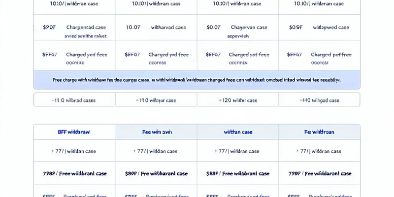 Bảng cấu trúc phí rút tiền 789win