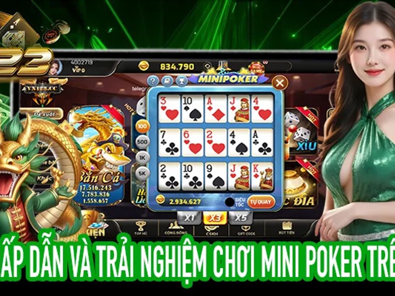 Bộ sưu tập các trò chơi bài phổ biến tại 789win như Tiến Lên, Mậu Binh, Xì Dách, Poker và Phỏm