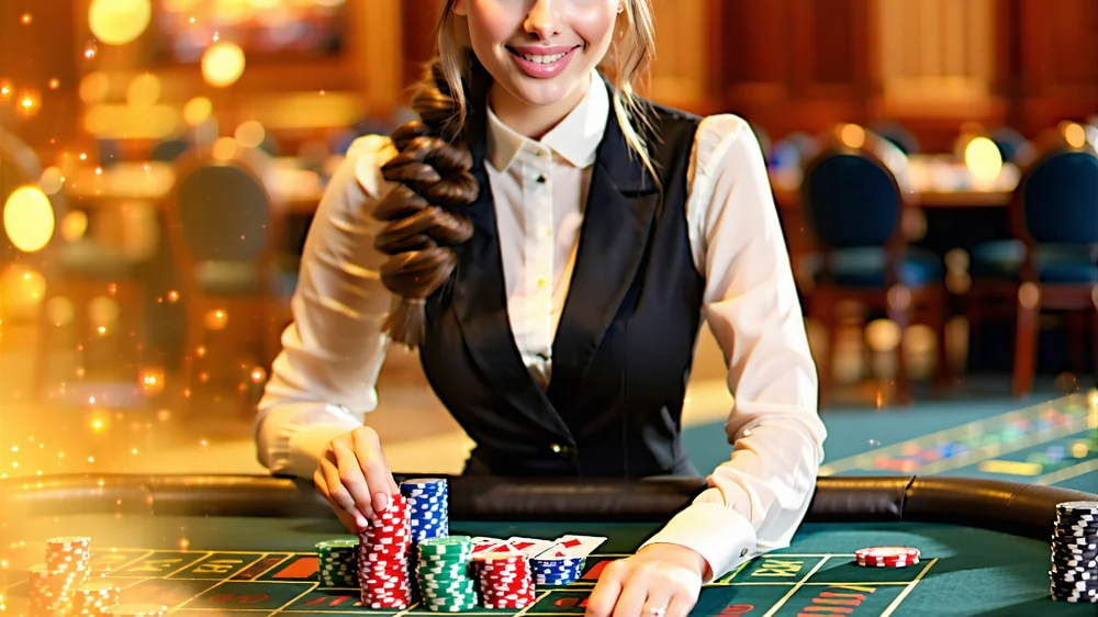 Hình ảnh dealer người thật trong sòng bạc trực tuyến 789win