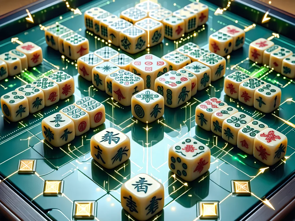 Hình ảnh mô tả các chiến lược Mạt chược nâng cao trên bàn chơi 789win