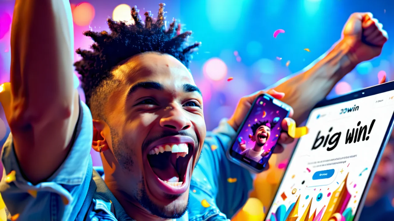 Người chơi 789win vui mừng sau chiến thắng lớn