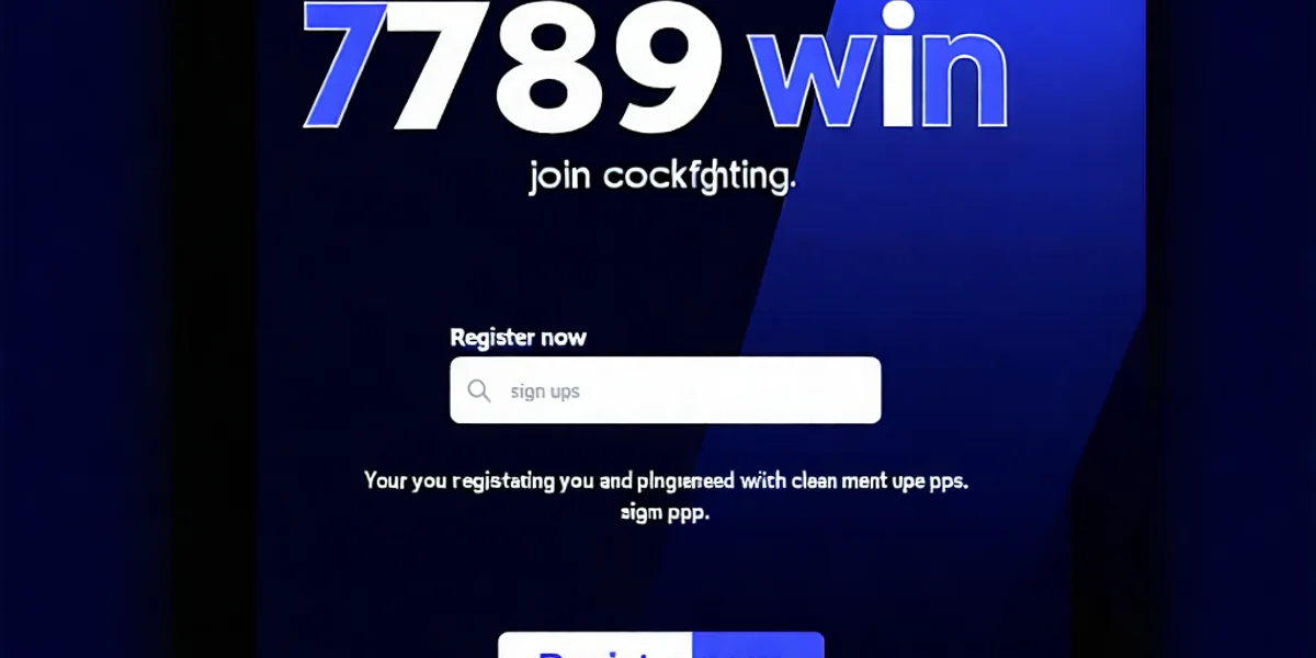 Hình ảnh giao diện đăng ký 789win với nút kêu gọi hành động nổi bật