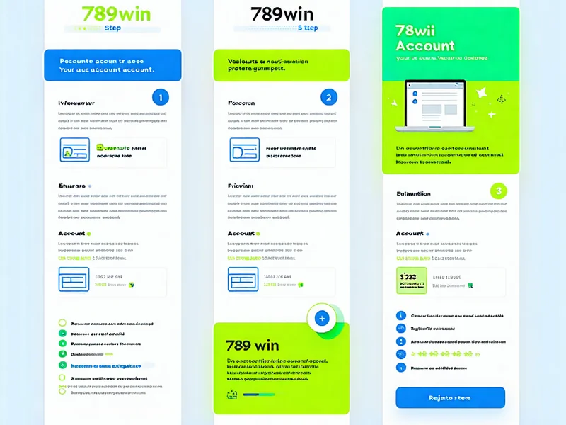 Minh họa các bước đăng ký tài khoản 789win một cách đơn giản và rõ ràng.