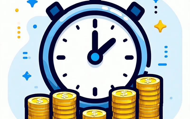 Hình ảnh biểu tượng cá cược có trách nhiệm, với đồng hồ và đồng tiền được kiểm soát.