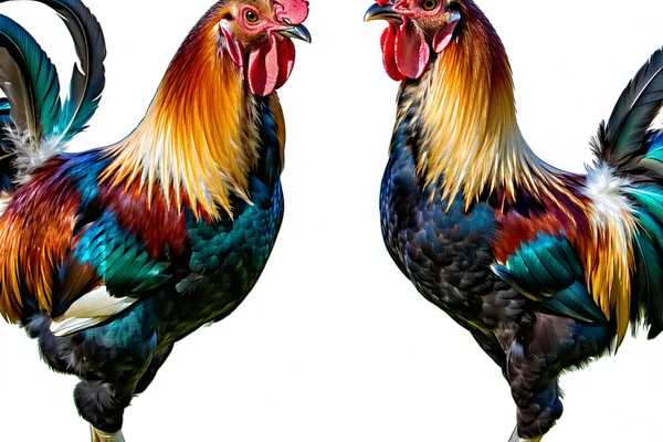 Minh họa các giống gà đá phổ biến như gà tre, gà nòi với chú thích rõ ràng