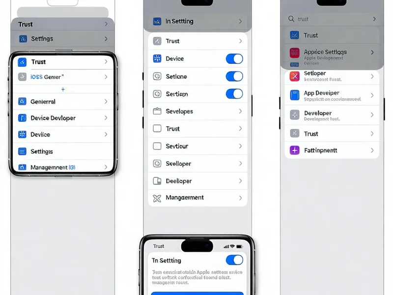 Các bước thiết lập tin cậy nhà phát triển ứng dụng trên iOS